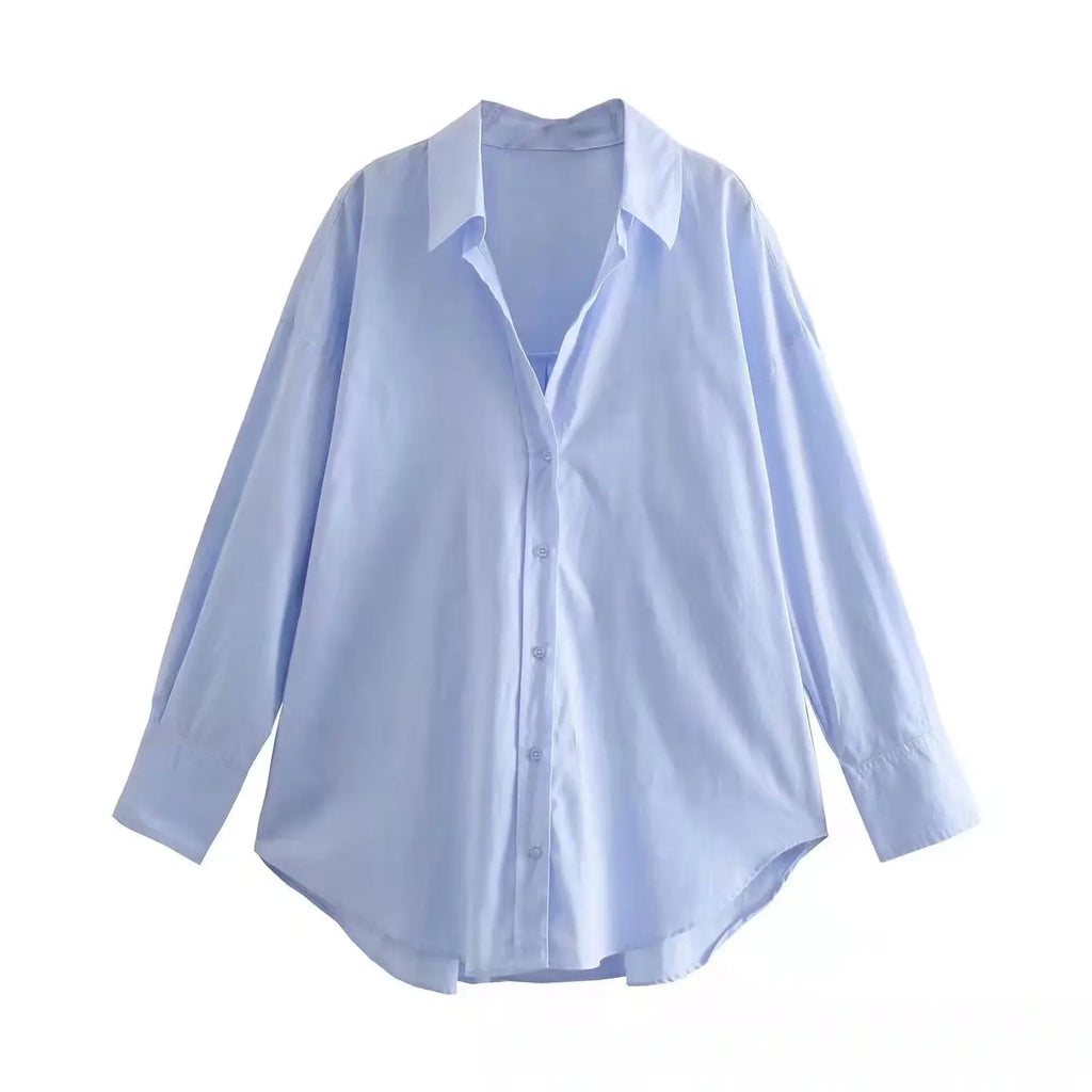 MUJER Women Shirt Multicolour Button Up Shirt Women Summer Long Sleeve Top Female Streetwear Oversize Shirts And Blouses Women