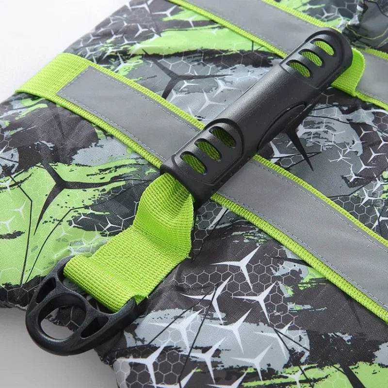 Pet Dog Life Jacket Vest Clothes Life Vest Collar Harness Pet Swimming Summer Swimwear Scales Shark Floating clothes swimsuit