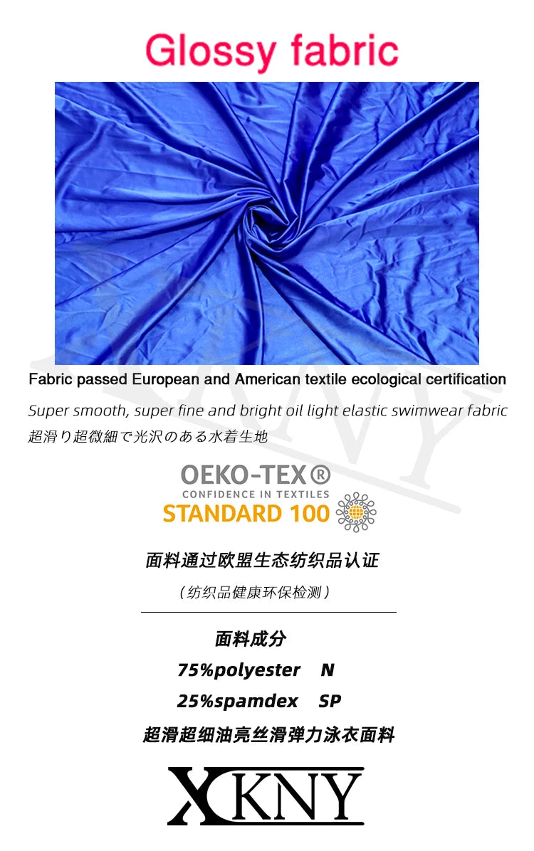 XClocKNYoung satin glossy sleeve high elastic competitive swimsuit matching high elastic ice sleeve glossy dress gloves