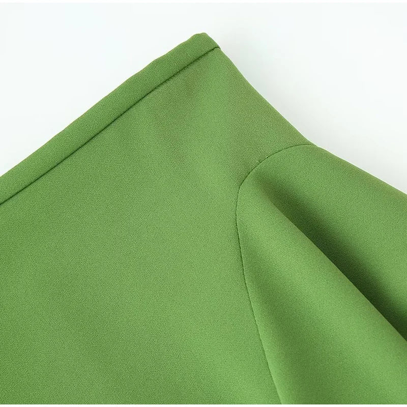 High Waist Asymmetrical Hem Midi Skirt Ruffle Flowy Irregular Hem A Line Skirts 2026 Summer Elegant Casual Vacation Chic Outwear