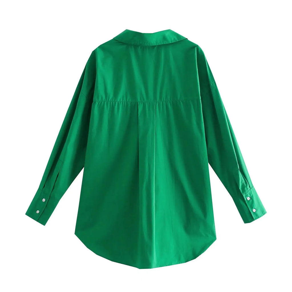 MUJER Women Shirt Multicolour Button Up Shirt Women Summer Long Sleeve Top Female Streetwear Oversize Shirts And Blouses Women