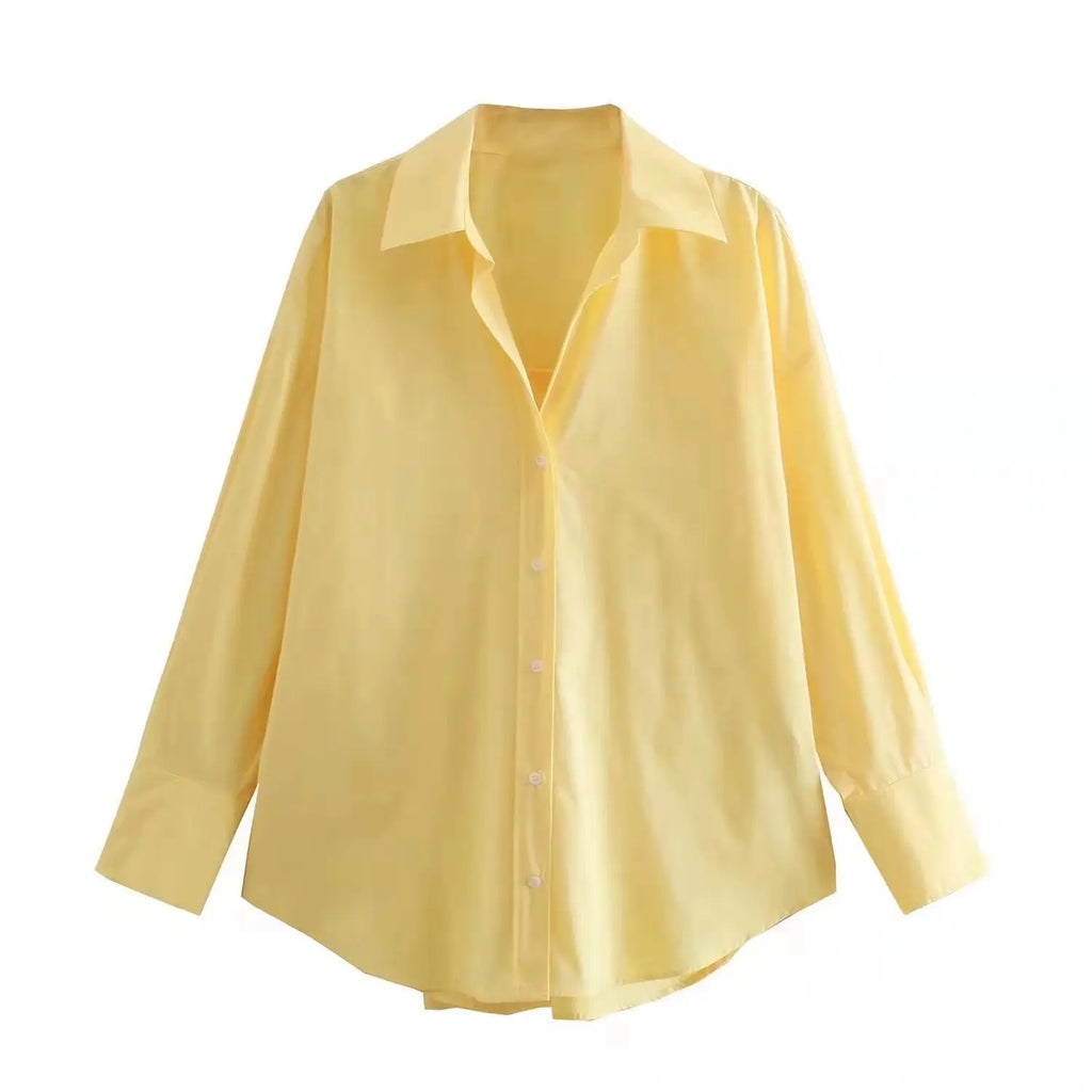 MUJER Women Shirt Multicolour Button Up Shirt Women Summer Long Sleeve Top Female Streetwear Oversize Shirts And Blouses Women