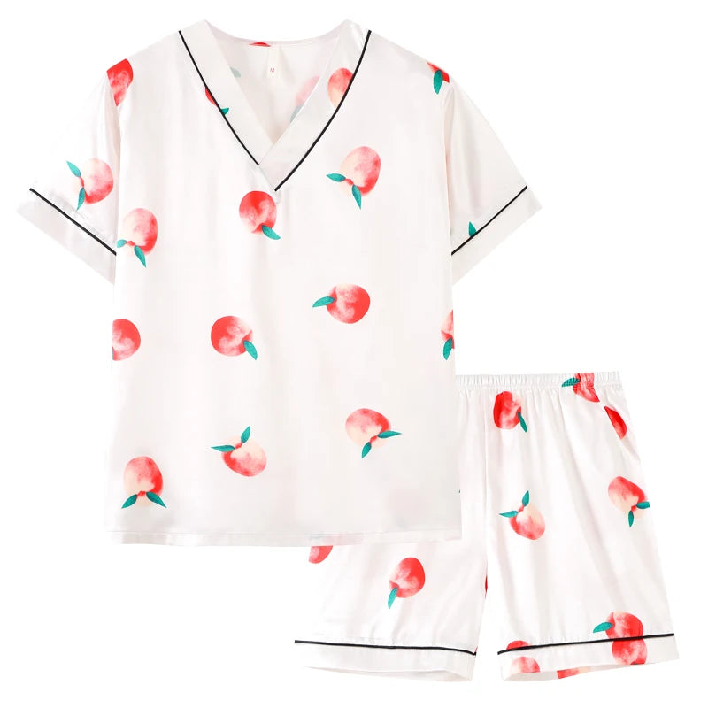 100% Real Silk Pyjamas for Women Nightgown Lady Pajams High Quality Girls Sleepwear Pure Silk Sleepshirts Set