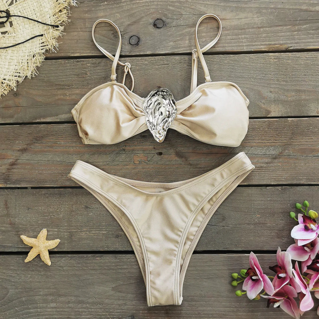 Bikini Bandage Swimsuit High Waist Swimwear for Women Brazilian Bikini 3 Pcs Bathing Suits Summer Female