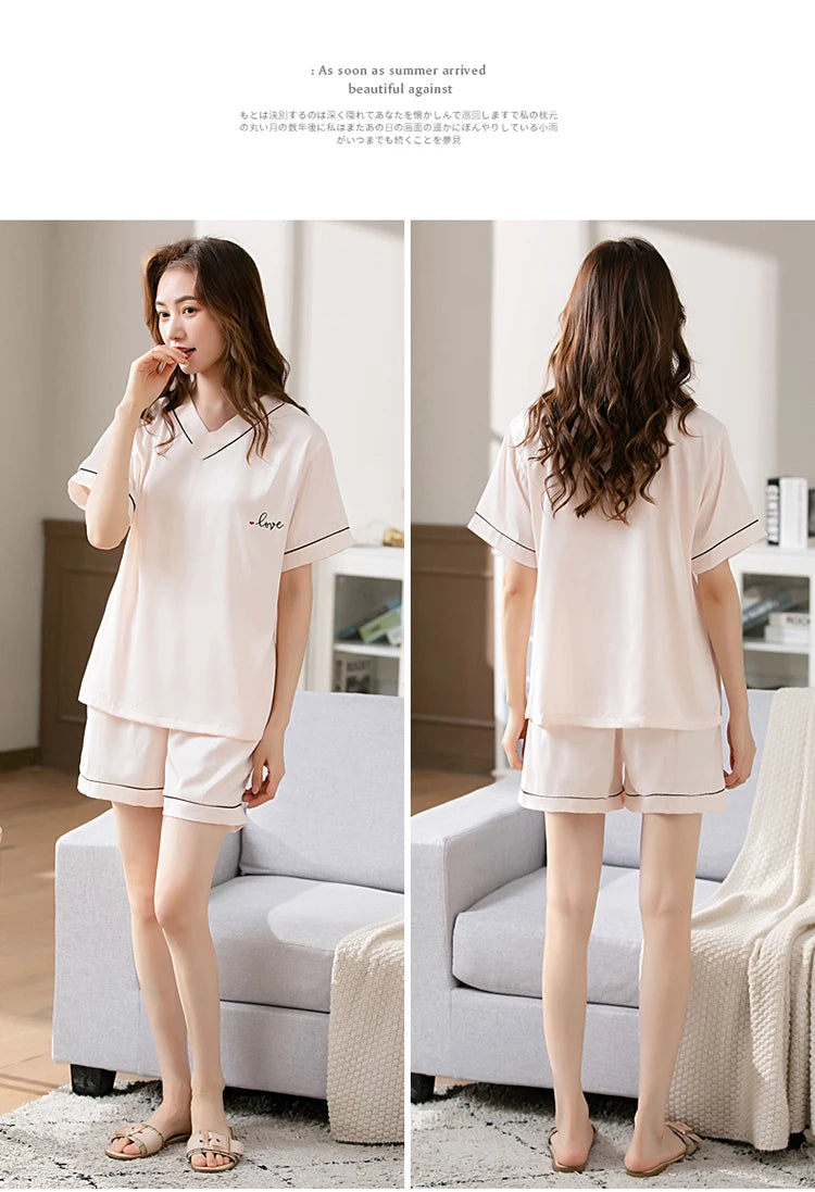 100% Real Silk Pyjamas for Women Nightgown Lady Pajams High Quality Girls Sleepwear Pure Silk Sleepshirts Set