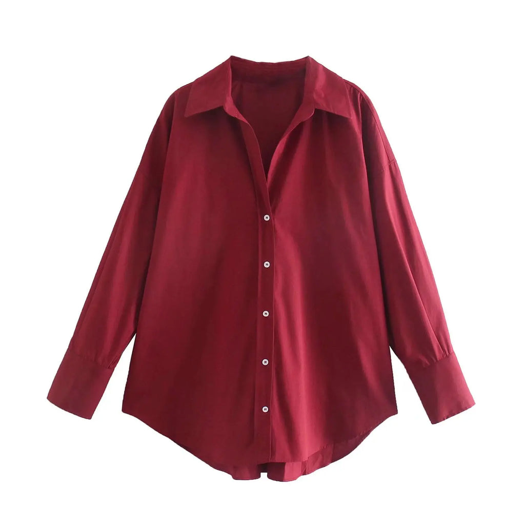 MUJER Women Shirt Multicolour Button Up Shirt Women Summer Long Sleeve Top Female Streetwear Oversize Shirts And Blouses Women