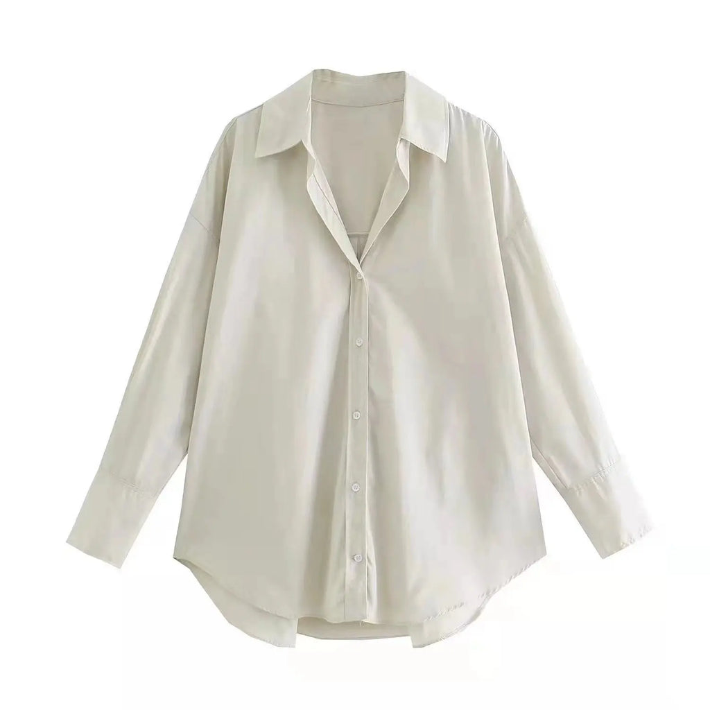 MUJER Women Shirt Multicolour Button Up Shirt Women Summer Long Sleeve Top Female Streetwear Oversize Shirts And Blouses Women