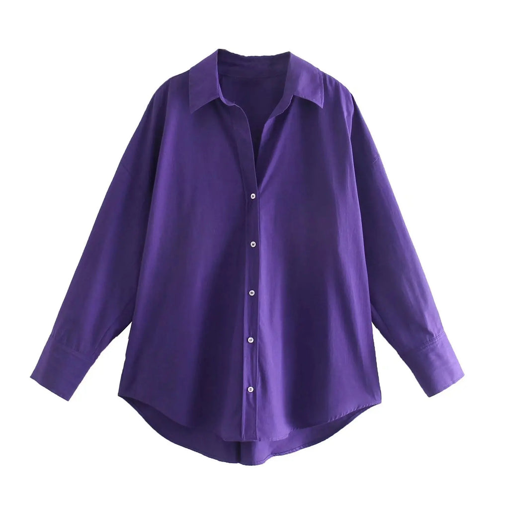 MUJER Women Shirt Multicolour Button Up Shirt Women Summer Long Sleeve Top Female Streetwear Oversize Shirts And Blouses Women