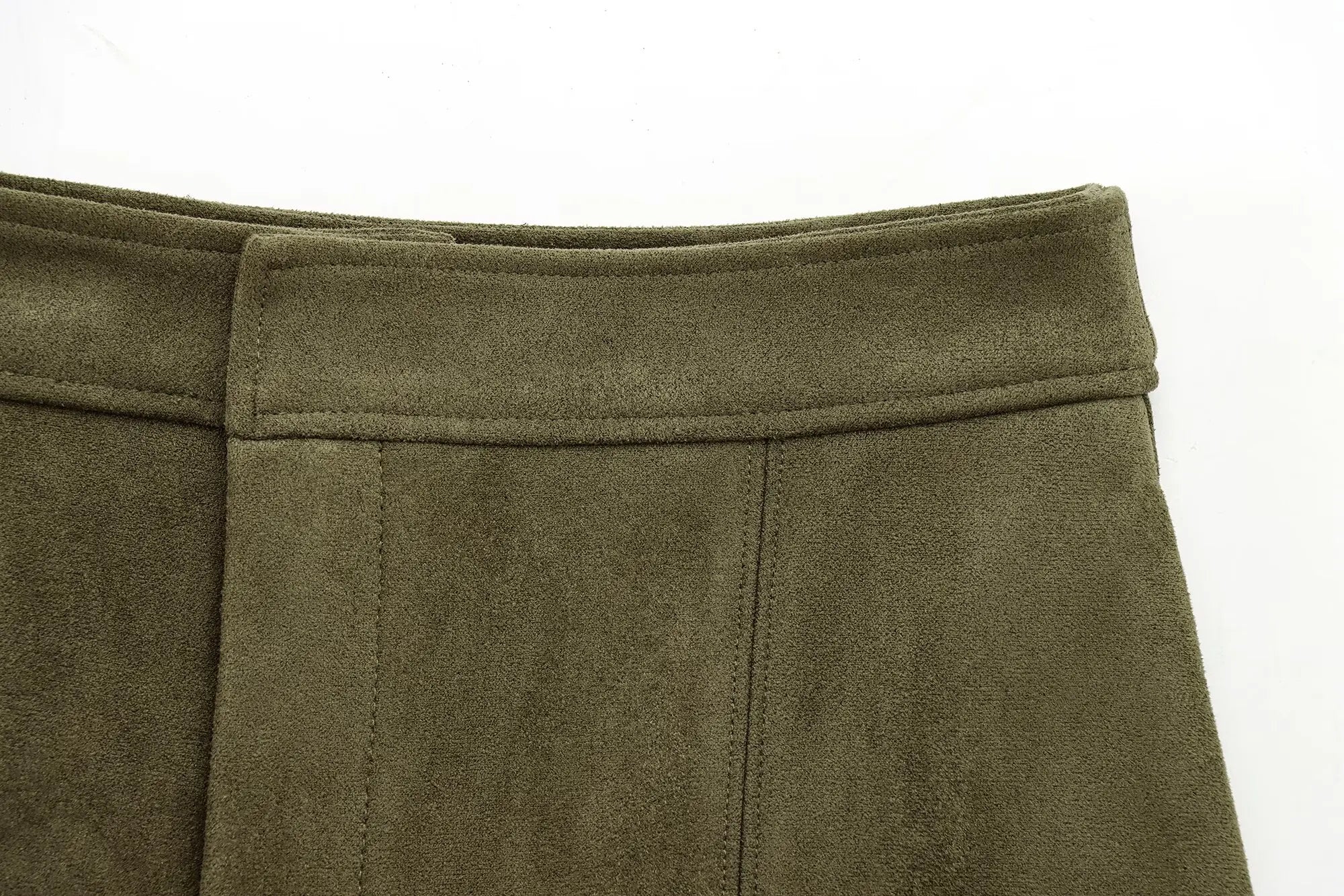 HH Spring Women Suede Coat Pant Sets Lapel Long Sleeve Zipper Jackets Casual Shorts 2025 New Fashion High Street Lady Outfit