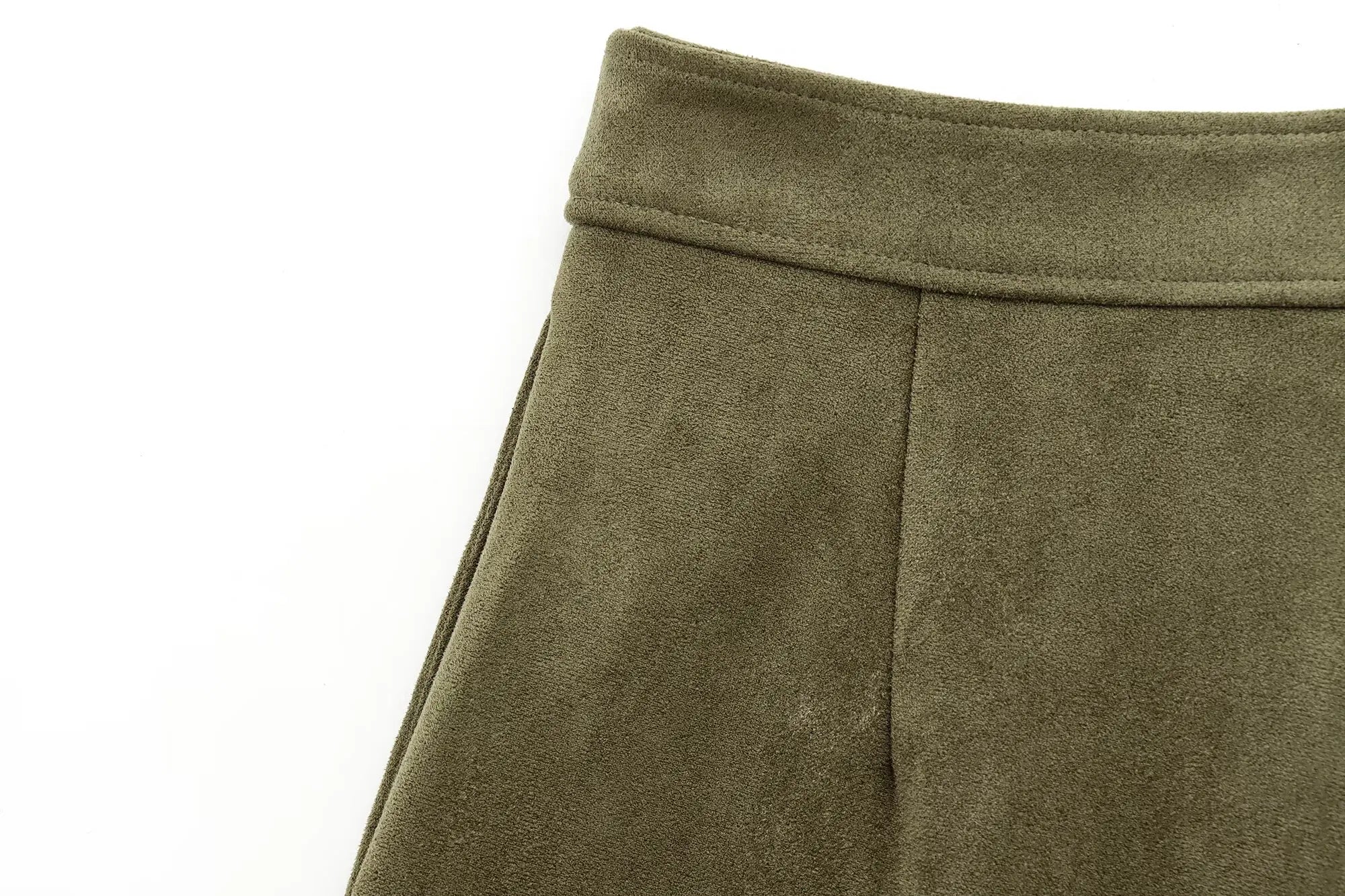 HH Spring Women Suede Coat Pant Sets Lapel Long Sleeve Zipper Jackets Casual Shorts 2025 New Fashion High Street Lady Outfit