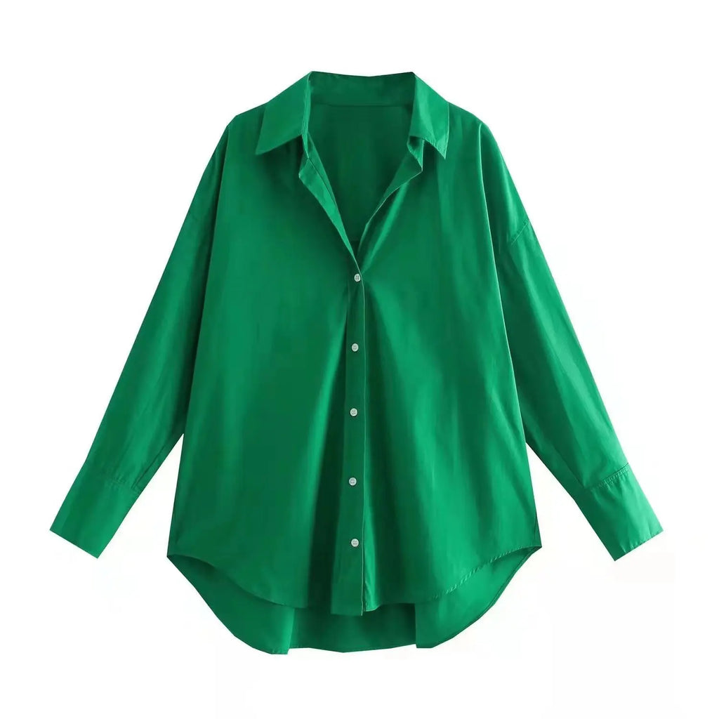 MUJER Women Shirt Multicolour Button Up Shirt Women Summer Long Sleeve Top Female Streetwear Oversize Shirts And Blouses Women