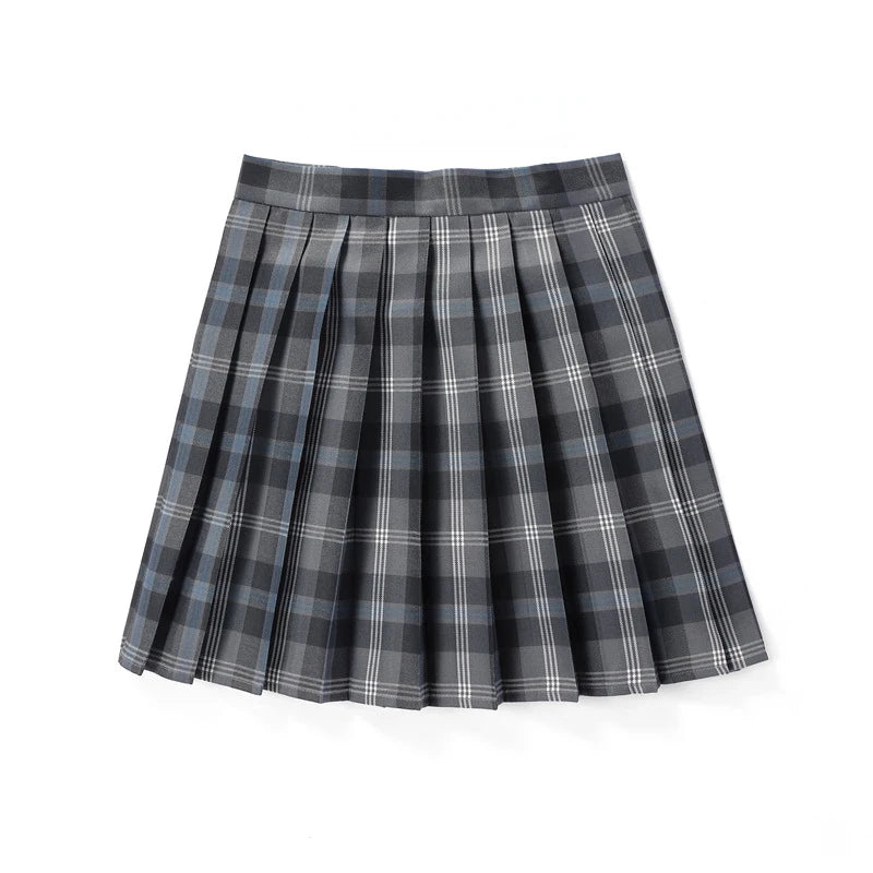 Summer Women High Waist Pleated Plaid Skirts Mini Tennis Skirt Harajuku JK Japanese School Uniform Short A-Line Mini Skirt Girl