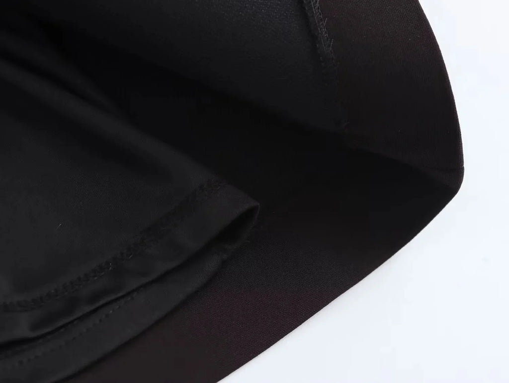 KONDALA 2026 Spring Summer Elegant Strapless Women Dresses Fashion Casual Patchwork Sleeveless Solid Zipper Chic Ladies Dresses
