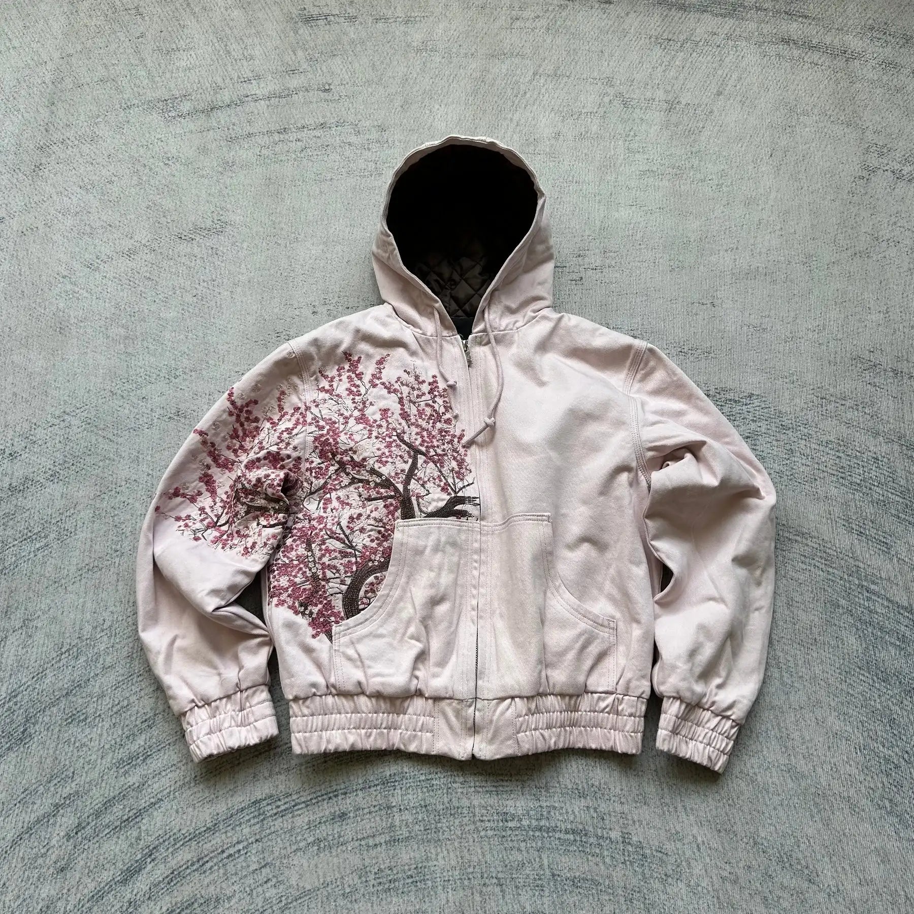 American Hip Hop Joker Pattern Embroidered Zipper Hoodie Women Street Y2K New Punk Fleece Padded Sweatshirt Unisex Casual Hoodie