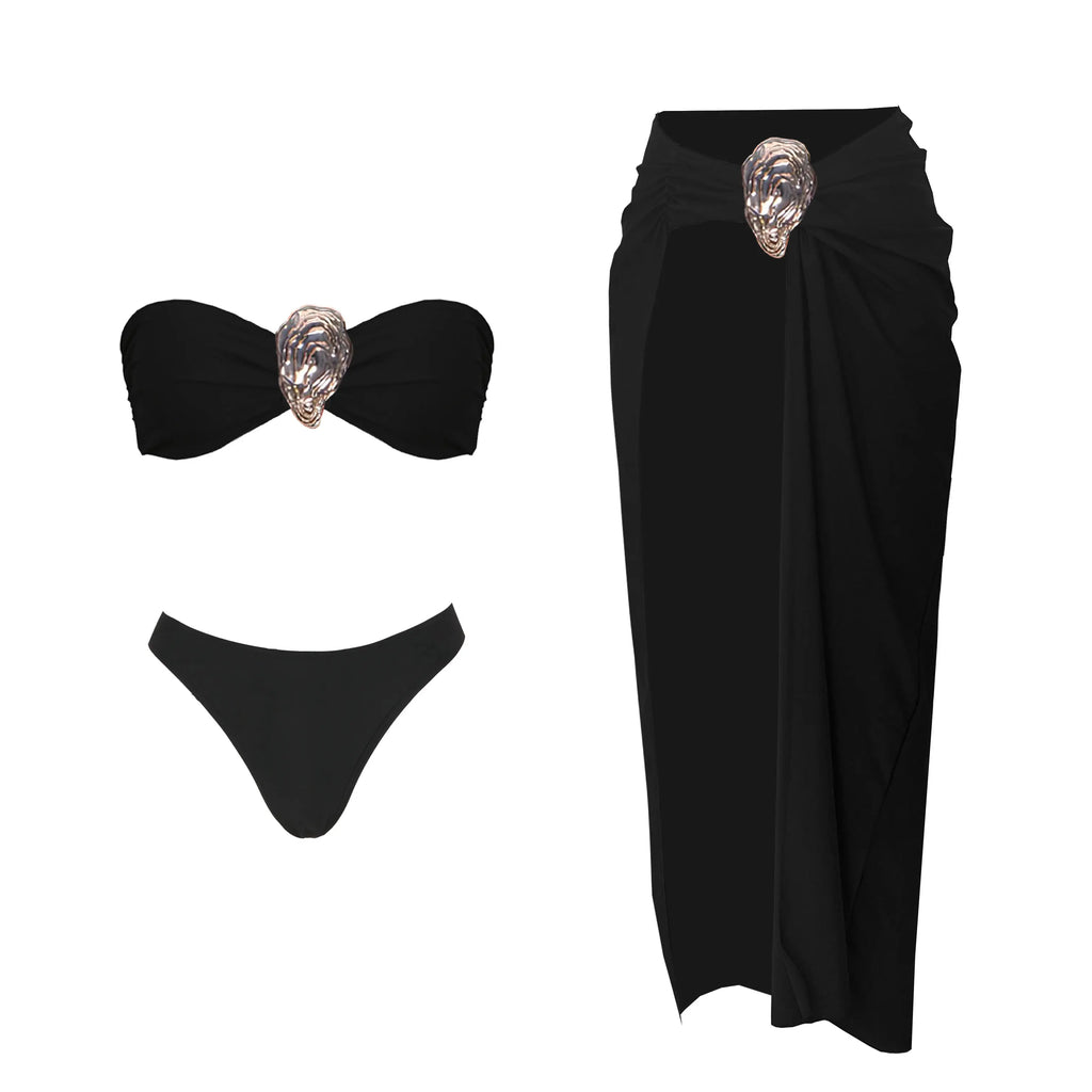 Bikini Bandage Swimsuit High Waist Swimwear for Women Brazilian Bikini 3 Pcs Bathing Suits Summer Female