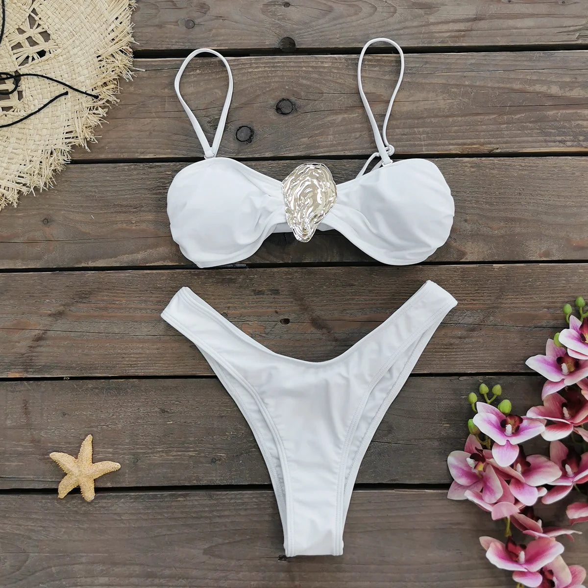Bikini Bandage Swimsuit High Waist Swimwear for Women Brazilian Bikini 3 Pcs Bathing Suits Summer Female